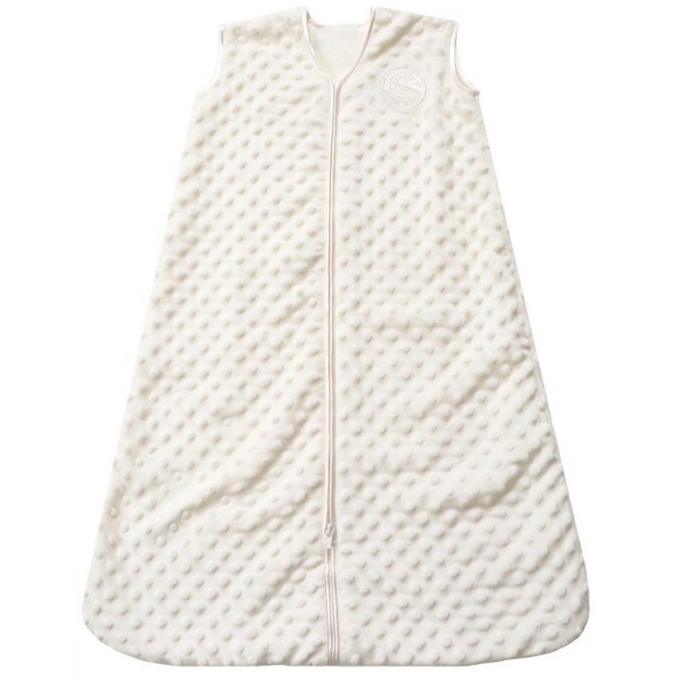 HALO Innovations Sleepsack Plushy Dot Velboa Wearable Blanket - Cream